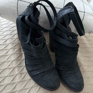 Free People Hybrid Strappy Leather Ankle Bootie